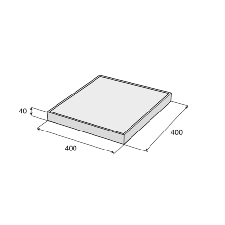 Platňa ALMA 40/40/4cm hnedá