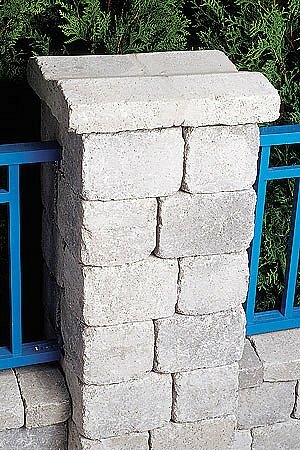 TEGULA múr antik Plotová strieška 24,4x23x9cm sivo tieňovaná